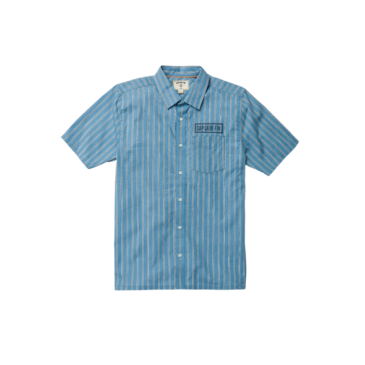 Bait Barge Short Sleeve Shirt - Coastal Blue