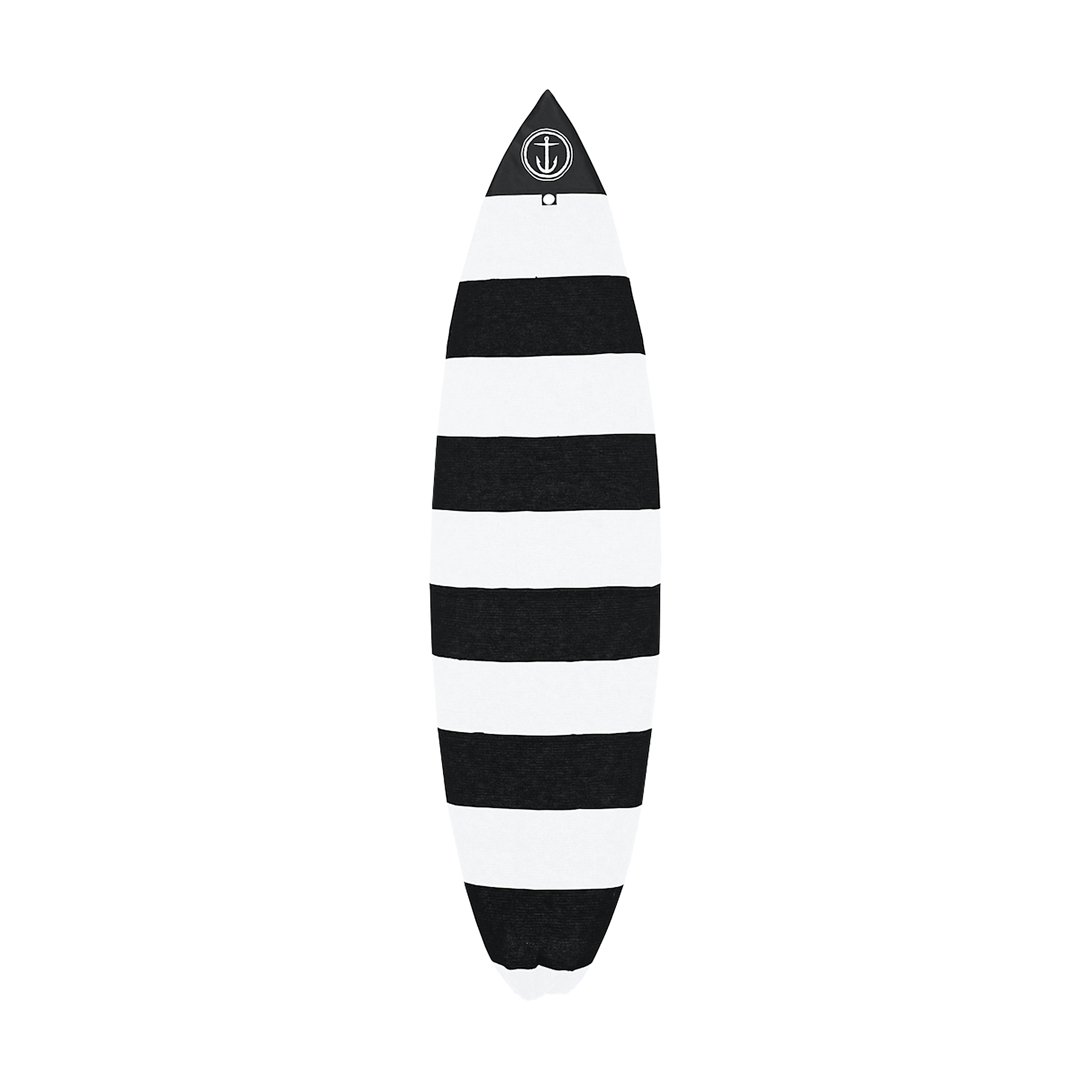 Shortboard Surfboard Sock - Black/White